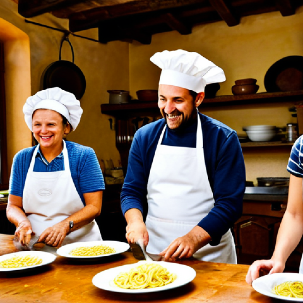 관광 세미나 및 학회 - Experiential Tourism - Tuscan Cooking Class**

"A group of fully clothed tourists participating in a...